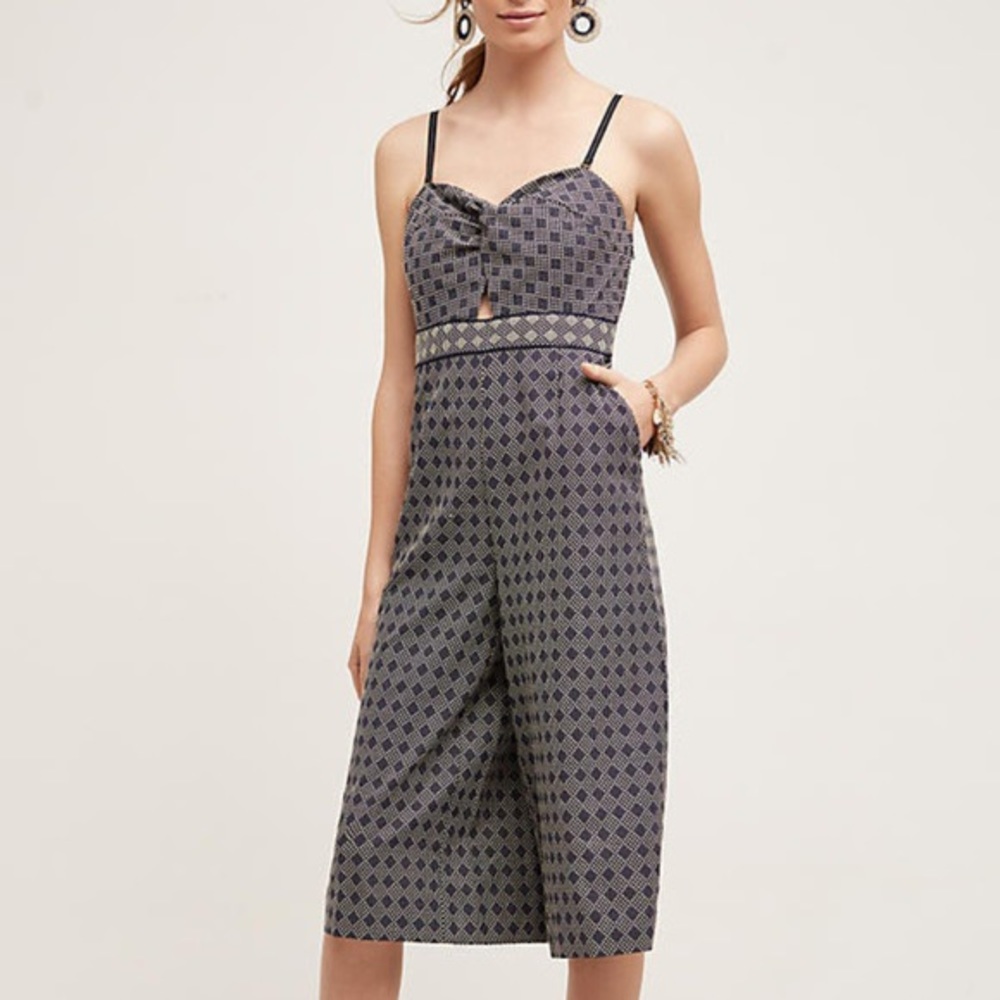 Navy Anthropologie Jumpsuit/ Romper